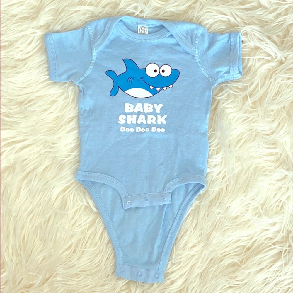 Baby shark 6 months infant onesie